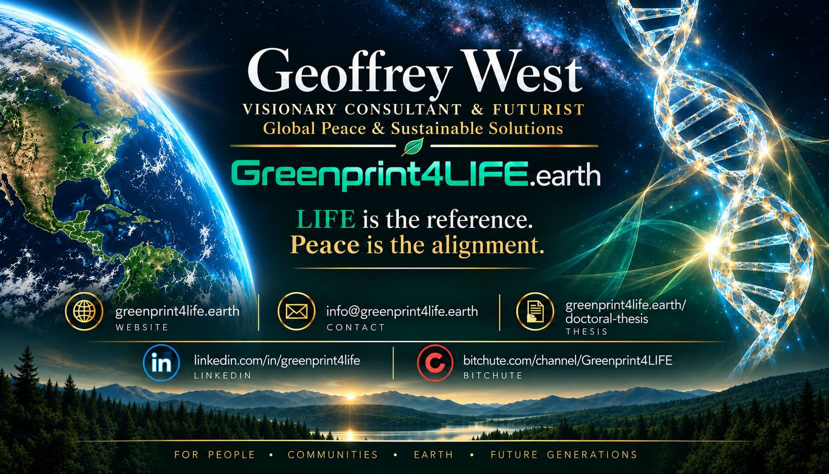 Geoffrey West — Greenprint4LIFE contact information